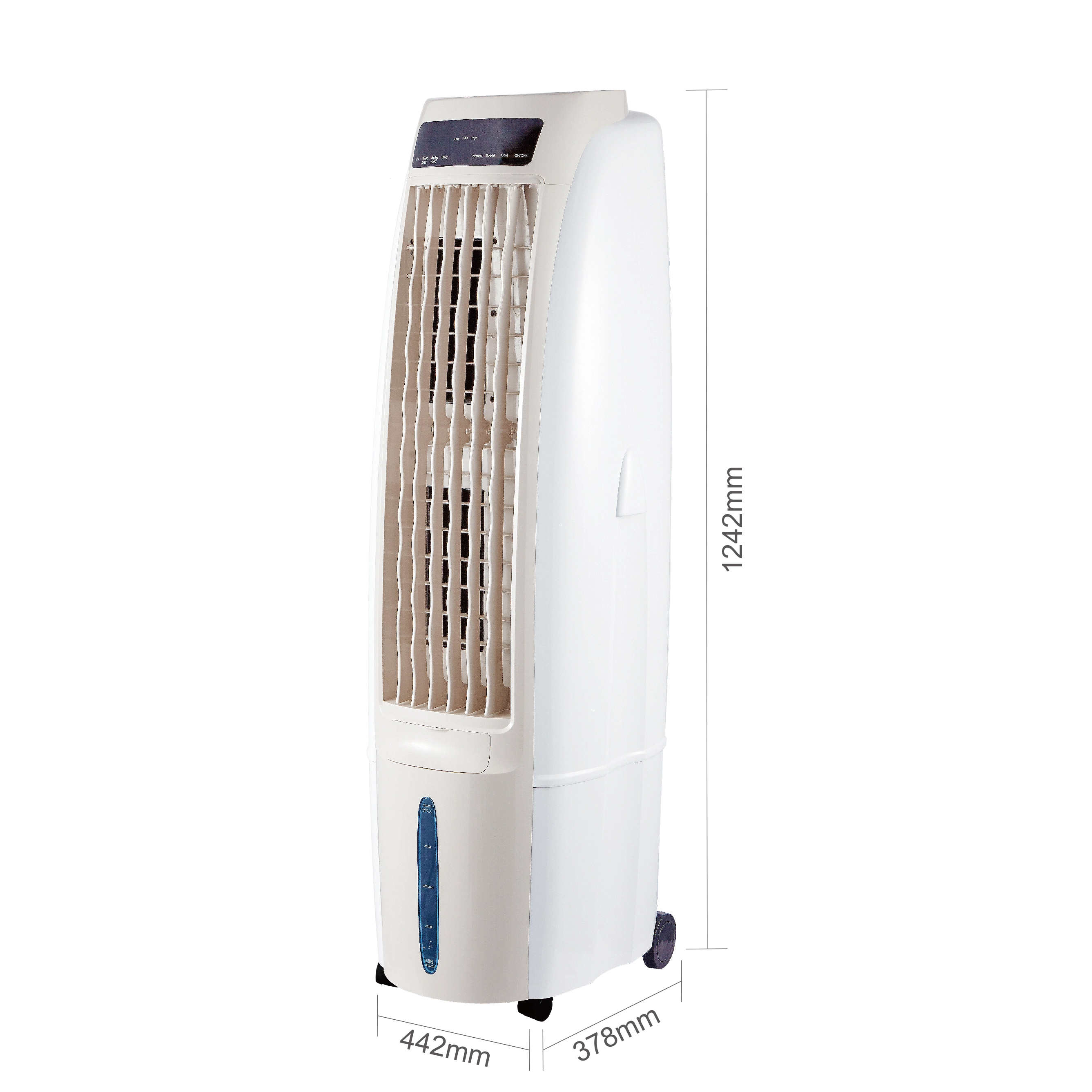 2023 Fan evaporativa portátil del refrigerador de aire del agua del enfriamiento rápido móvil grande popular del aire acondicionado de la CA 30L